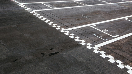 Finish line of a racing circuit or racetrack