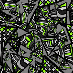 Abstract Seamless Pattern. Vector. Pattern with Triangles.