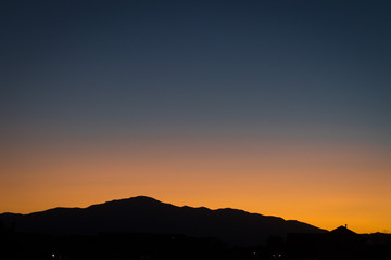Sunset above the Rockies