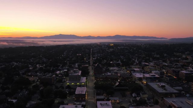 Aerial Vermont Burlington July 2017 Sunrise 4K Inspire 2