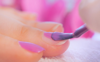 Obraz na płótnie Canvas Manicure close up