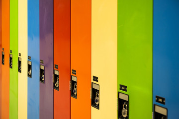 Colorful School Lockers