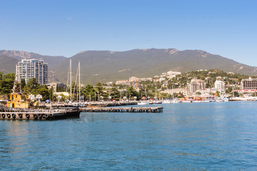 The coast of the city of Yalta.