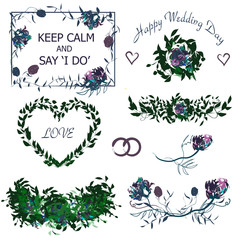 Exclusive floral wedding ornaments