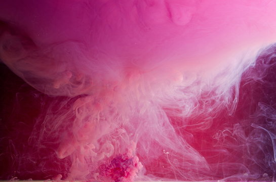 Motion Color drop in water,Ink swirling in water,Colorful ink in water abstraction.Fancy Dream Cloud of ink in water soft focus © honcharr