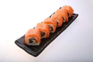 Salmon sushi roll