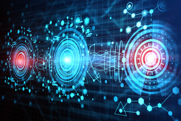 Business chart wallpaper, technology and interface