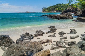 Fototapeta na wymiar Beach in National Park Manuel Antonio, Costa Rica