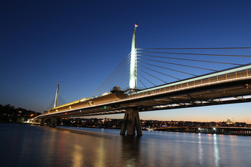 Golden Horn Metro Bridge in Istanbul, Turkey