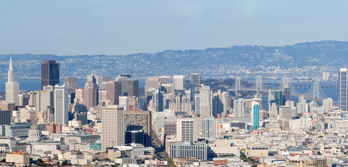 Fototapeta na wymiar San francisco downtown panorama