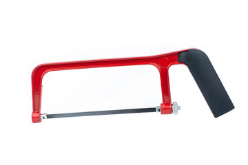 Red Hack saw isolated on white background