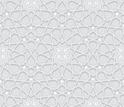 Geometric Grey Pattern with light background
