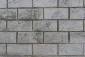 Empty old Gray concrete wall blocks texture background