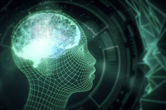 Artificial mind concept - Powered by Adobe