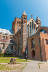 Obraz premium Cathedral and Abbey Church of Saint Alban in St.Albans england uk