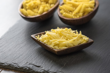 Grated pizza cheese (mozarella ) close up