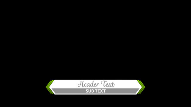 Expanding Arrows Lower Third