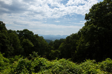 Fototapeta na wymiar blue ridge mountains scenic view