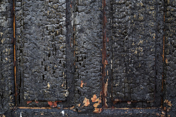 charred wall as a background