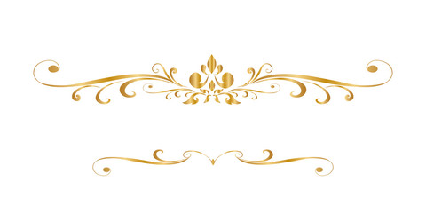 Line Thai Golden , The Arts of Thailand, line pattern background. Vector illustration
