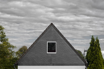 Drab family home in suburban Saxony.