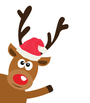 Vector Funny Reindeer