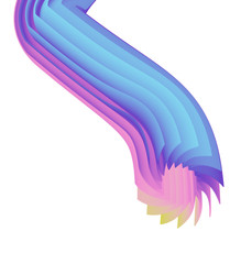 Abstract image of color curved lines.