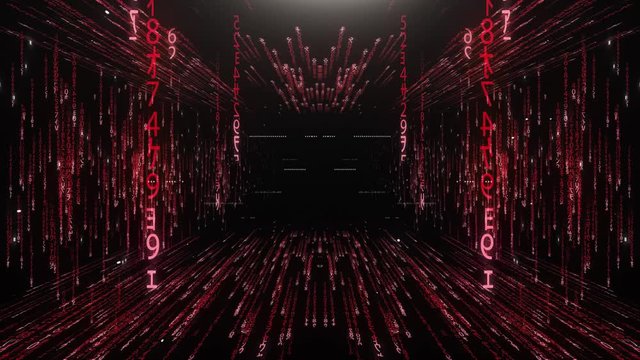 Red corridor from the matrix code