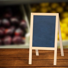 Composite image of a board in a white background