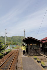 Fototapeta na wymiar 田舎の駅