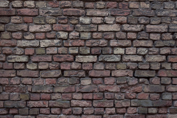Old brick wall background.