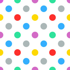 colorful polkadot seamless pattern background