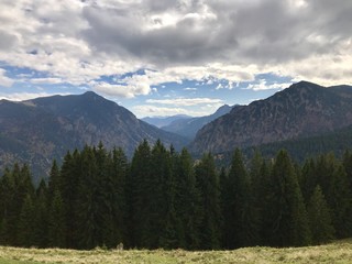 Alpenkette in Bayern