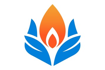hand fire logo
