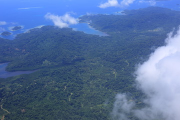 Beautiful Coral reefs coastline of Guadalcanal Island, Solomon