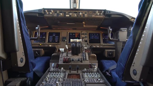 Empty cockpit