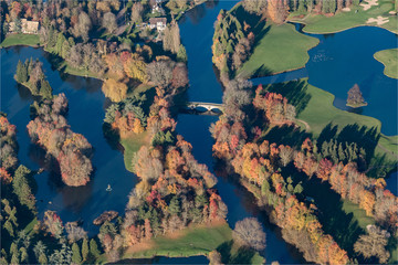 Golf de Nantilly à l'automne à l'ouest de Paris