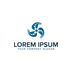 turbine logo design concept template