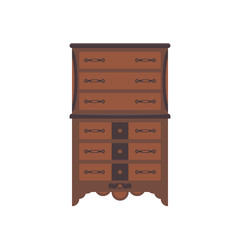 Highboy flat vector. It is executed in the old and modern style.