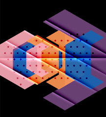 Color triangles background design