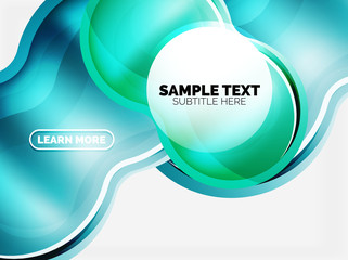 Glass or plastic hi-tech bubble background