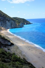 Fototapeta na wymiar beautiful beach in lefkada greece