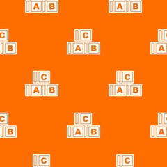 ABC cubes pattern seamless