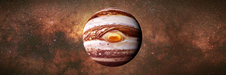 planet Jupiter and the stars of the galaxy © dottedyeti