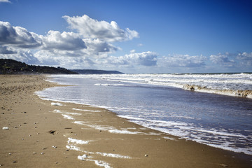 Empty Beach in Normandy France