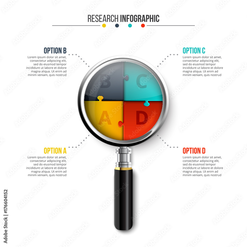 Poster vector circle element for infographic.