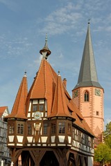 Fototapeta na wymiar Michelstadt Rathaus