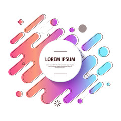 Modern Abstract Geometric background. Pink-violet-blue gradient pattern. Vector EPS 10