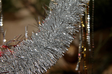 Closeup of Christmas-tree decorations
