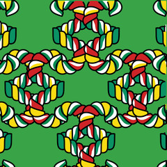 Rope geometric pattern. Abstract wallpaper